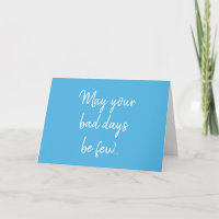 Funny Cancer Chemo Blue Holen Well Card