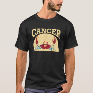 Funny Cancer Facts Retro Crab Astrologie Horoskop T-Shirt
