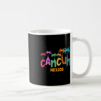 Funny Cancun Mexico Palm Tree Farbige Typografie Kaffeetasse