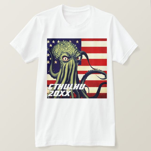 Funny Candidate "Cthulhu 20XX" T-Shirt (Design vorne)