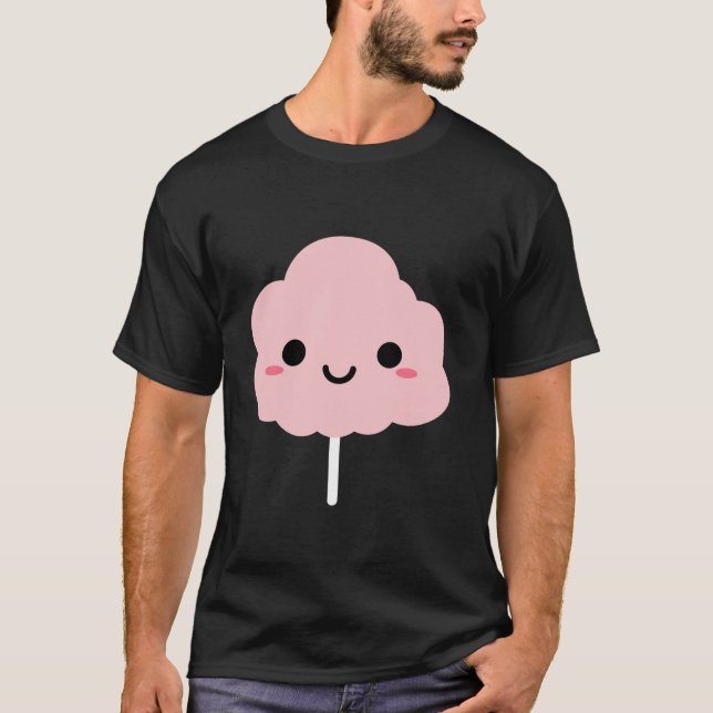Funny candy floss niedlich Simple candy floss Lon T-Shirt (Vorderseite)