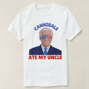 Funny Cannibals Ate My Oncle Biden Vinatge T-Shirt