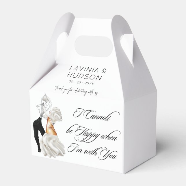 Funny Cannoli Italian Wedding Geschenkschachtel (Vorderseite)