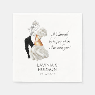 Funny Cannoli Italian Wedding Serviette
