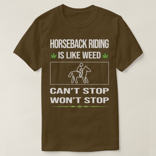 Funny Cant Stopp Reiten T-Shirt (Design vorne)