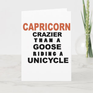 Funny Capricorn Geburtstagskarte Karte
