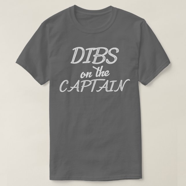 Funny Captain Ehefrau Dibs auf dem Captain 46 T-Shirt (Design vorne)