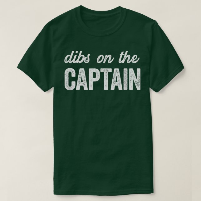 Funny Captain Ehefrau Dibs auf dem Captain 49 T-Shirt (Design vorne)