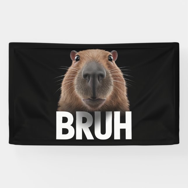 Funny Capybara Bruh Banner (Horizontal)