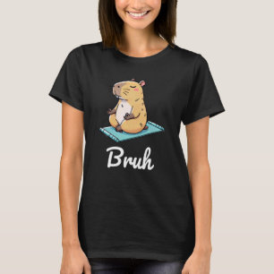 Funny Capybara Bruh Capybaras meme Retro Lover Gif T-Shirt
