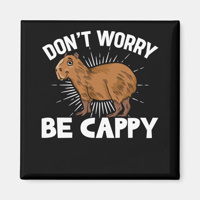 Funny Capybara Eigentümer Capybara Haustier Magnet (Vorne)