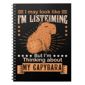 Funny Capybara Geschenk Frauen Kinder Capybara Notizblock
