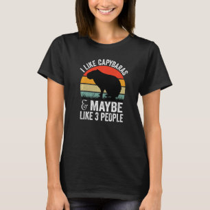 Funny Capybara Geschenke ich mag Capybaras und vie T-Shirt