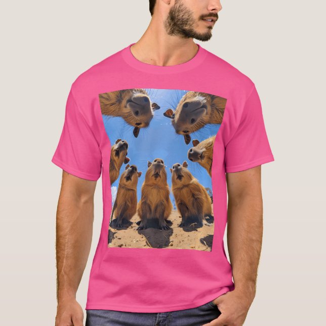 Funny Capybara T-Shirt (Vorderseite)