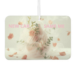 Funny Car Air Freshener – NEW CAR, SAME ME Autolufterfrischer