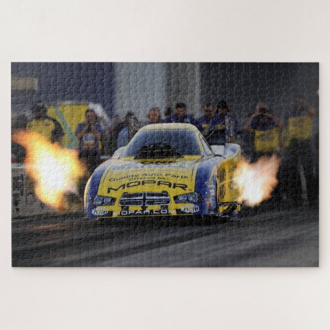 Funny Car Drag Racer Sport Puzzle (Horizontal)