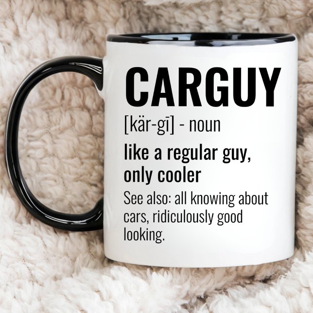 Funny Car Lover, CarGuy Definition, Autoenthusiast Tasse (Von Creator hochgeladen)