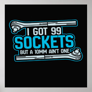 Funny Car Mechanic Design | Mechanische Leinwand Poster