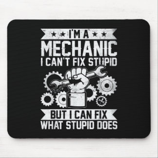 Funny Car Mechanic Engineer Men Women Kids Auto Me Mousepad