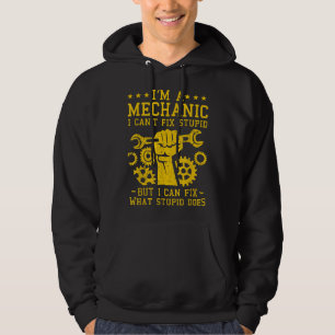 Funny Car Mechanic Männer Frauen Kinder Auto Mecha Hoodie