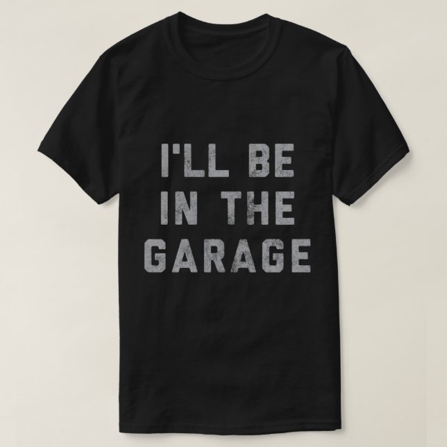 Funny Car Mechanic Vater - Ich bin in der Garage T-Shirt (Design vorne)