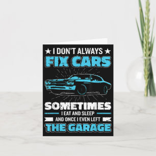 Funny Car Mechanism Design für Männer Automobil Me Karte