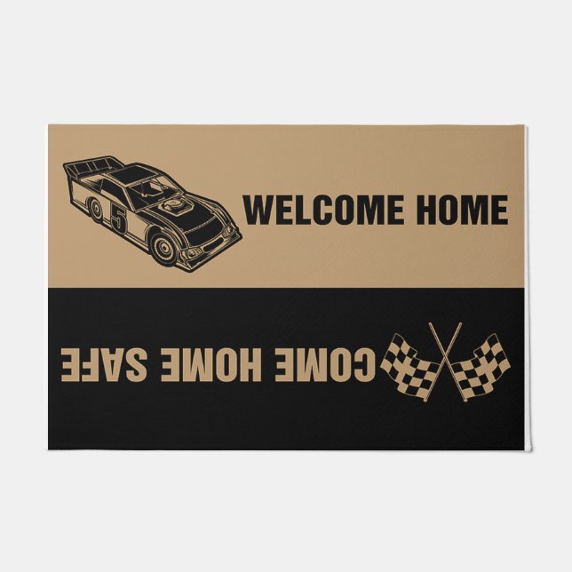 Funny Car Racing Mat, Cooles Car Racing Fußmatte (Vorderseite)