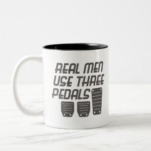 Funny Car Typ Geschenk Real Männer Drei Pedale ve Zweifarbige Tasse