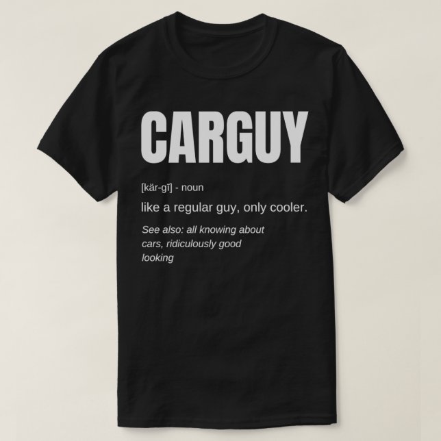 Funny Car Typ Gift CARGUY Definition Pullover (Design vorne)
