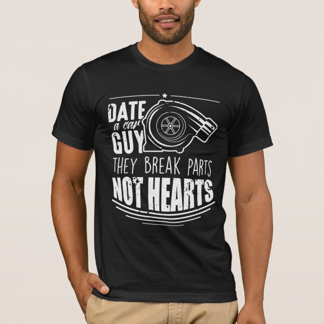 Funny Car Typ Joke - Turbo Tuning Mechanism T-Shirt (Vorderseite)