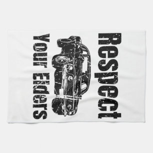 Funny Car - Vintage Respekt Your Elders Classic Mu Geschirrtuch
