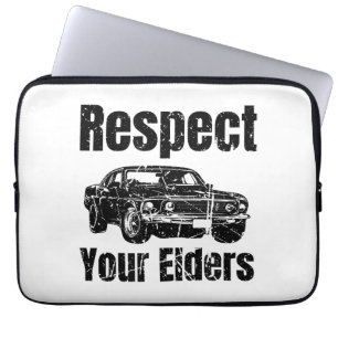 Funny Car - Vintage Respekt Your Elders Classic Mu Laptopschutzhülle