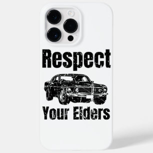 Funny Car - Vintage Respektiert eure Älteren Class Case-Mate iPhone 14 Pro Max Hülle