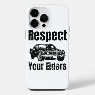 Funny Car - Vintage Respektiert eure Älteren Class iPhone 14 Pro Max Hülle