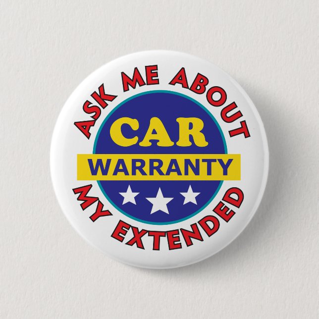 Funny Car Warranty Button (Vorderseite)