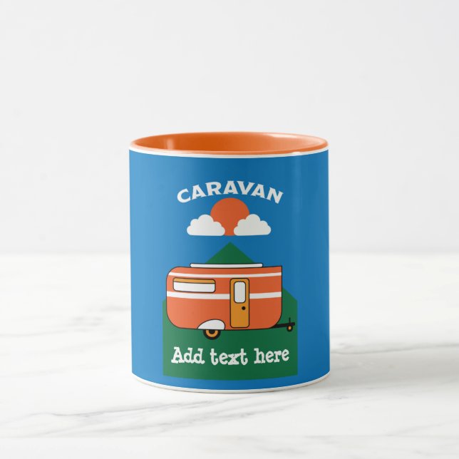 Funny Caravan Accessoires Camping Caravaner Tasse (Zentrum)
