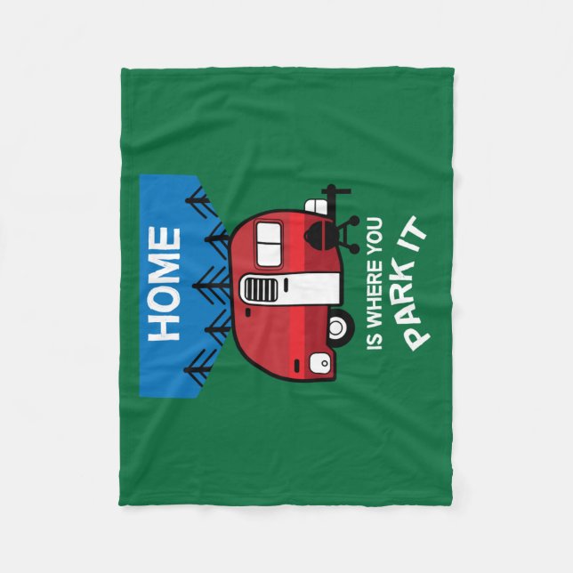 Funny Caravan Geschenke | Bester Caravanning | Woh Fleecedecke (Vorderseite)