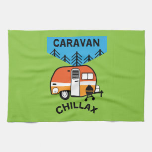 Funny Caravan Geschenke   Bester Caravanning   Woh Geschirrtuch