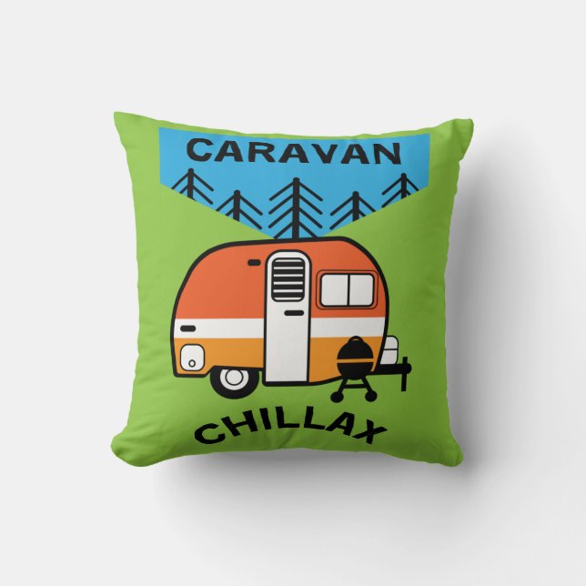 Funny Caravan Geschenke | Bester Caravanning | Woh Kissen (Vorderseite)