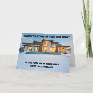 Funny Card für neue Hausbesitzer Dankeskarte
