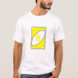 Funny Card Game T - Shirt | Gelbe Nummer 8