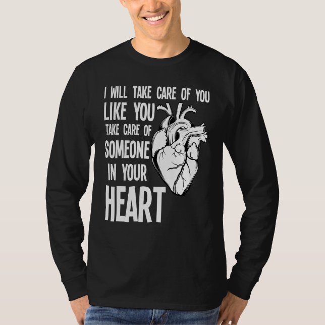Funny Cardiac Nurse Quote Anatomical Heart Disease T-Shirt (Vorderseite)