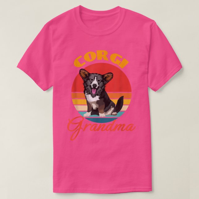 Funny Cardigan Welsh Corgi Oma Dog Lover Mothe T-Shirt (Design vorne)