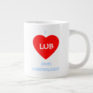 Funny Cardiologis Lub Dub Beating Heart Sounds Jumbo-Tasse