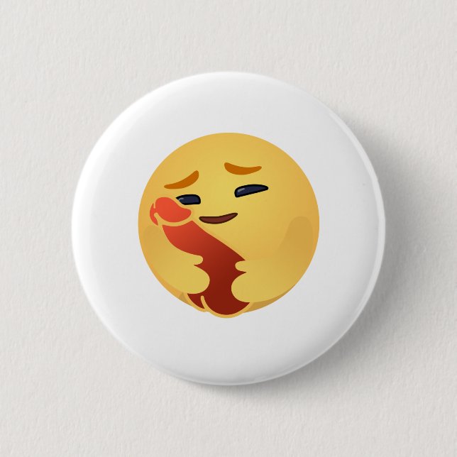 Funny Care Emojis Facebook Button (Vorderseite)