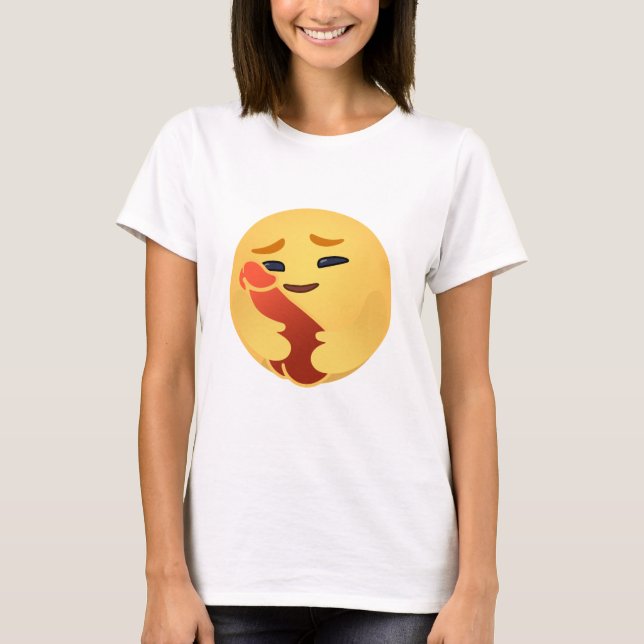 Funny Care Emojis Facebook T-Shirt (Vorderseite)