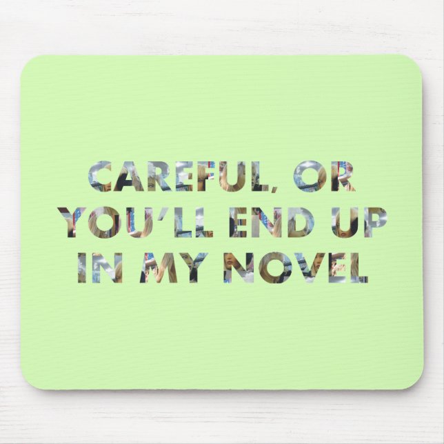 Funny Careful oder am Ende in Roman (w/face) Meme Mousepad (Vorne)