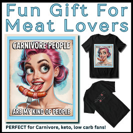 Funny Carnivore Geschenk für Frauen Bacon Wurst Gr Tri-Blend Shirt