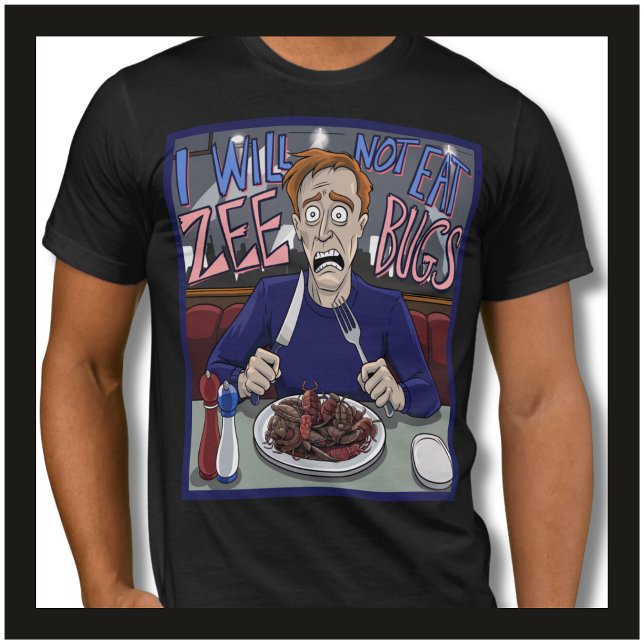 Funny Carnivore Ketovore Keto essen Fleisch nicht  T-Shirt (Funny Carnivore Lover - Eat Meat Not Bugs - Fun Gag Birthday Gift For Men.)