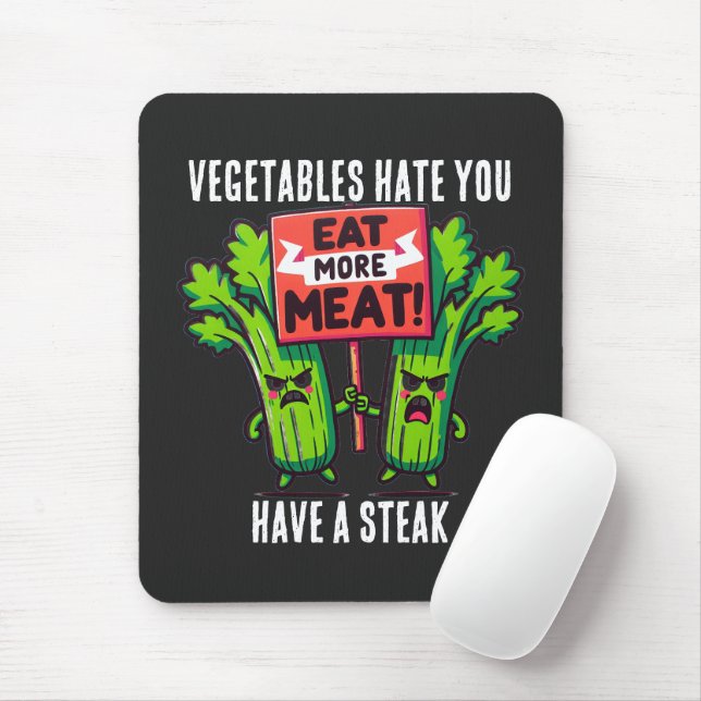 funny carnivore Mousepad (Mit Mouse)